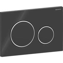 Geberit Sigma01 115.882.KM.1 placca di comando nero lucido per cassette WC Sigma 115.882.KM.1 1