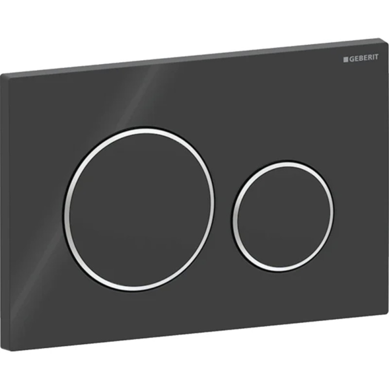 Geberit Sigma01 115.882.KM.1 placca di comando nero lucido per cassette WC Sigma 115.882.KM.1 1