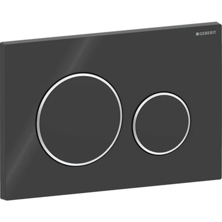 Geberit Sigma01 115.882.KM.1 placca di comando nero lucido per cassette WC Sigma 115.882.KM.1 1