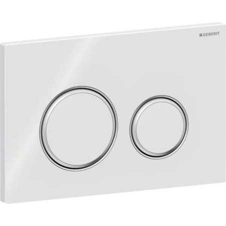 Geberit Sigma50 115.884.SI.1 placca di comando vetro bianco per cassette WC Sigma 115.884.SI.1 1