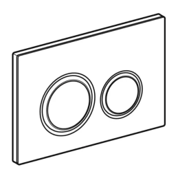 Geberit Sigma01 115.882.KM.1 placca di comando nero lucido per cassette WC Sigma 115.882.KM.1 2