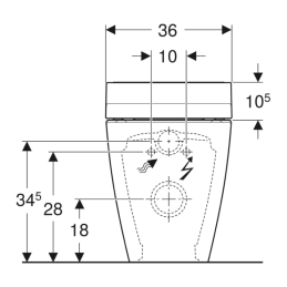 Geberit AquaClean Tuma Comfort 146.310.11.1 vaso WC filo parete con bidet integrato 146.310.11.1 4