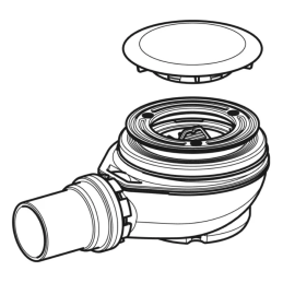Geberit 150.552.21.1 sifone doccia d90 con scarico PE e tappo piletta 150.552.21.1 2