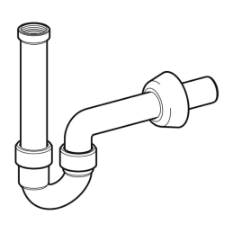 Geberit 151.100.11.1 sifone curvo per lavabo e bidet scarico orizzontale 151.100.11.1 2