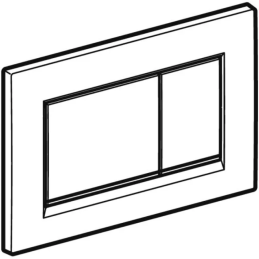 Geberit 115.883.KH.1 Placca di comando Sigma20 cromo lucido per cassette da incasso 115.883.KH.1 2
