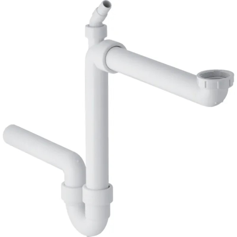 Geberit 152.885.11.1 Sifone curvo salvaspazio per lavello con scarico orizzontale 152.885.11.1 1