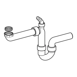 Geberit 152.885.11.1 Sifone curvo salvaspazio per lavello con scarico orizzontale 152.885.11.1 2