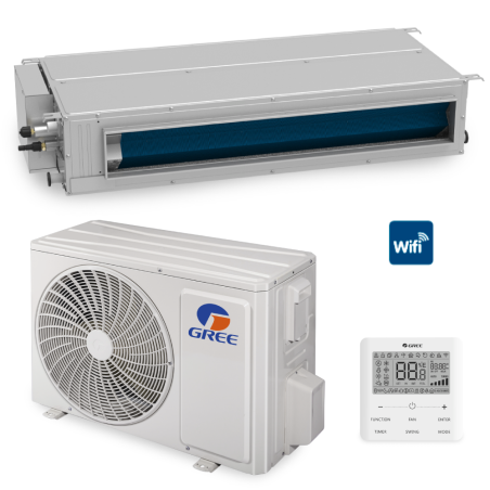 Climatizzatore canalizzabile slim inverter 18000 BTU R32 Gree CF022N3950 + CF090W2160 CF022N3950 + CF090W2160 1