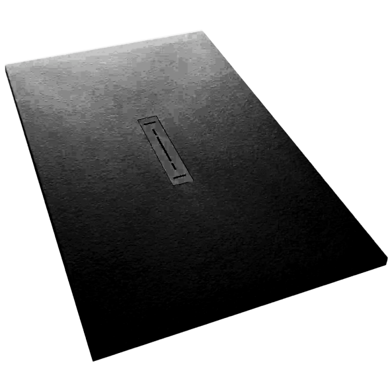 Kinedo PI-ARP241810DM Piatto doccia effetto ardesia 180x100 cm nero H 2,6 cm PI#ARP241810DM 1