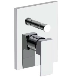 Paffoni ELBOX015CR Set esterno miscelatore doccia 2 uscite cromato serie Elle ELBOX015CR 1