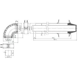 Groppalli 610KCCVAP1 Kit coassiale orizzontale Ø60/100 in alluminio 610KCCVAP1 2