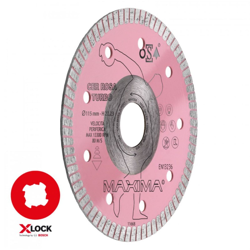 MAXIMA CER115SF Disco diamantato Cer Rosa Turbo D115 CER115SF 1