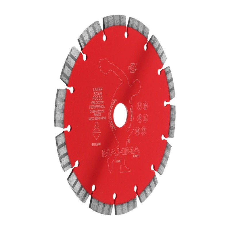 MAXIMA LSR180F22 Disco Laser Scan Rosso Ø180 mm LSR180F22 1