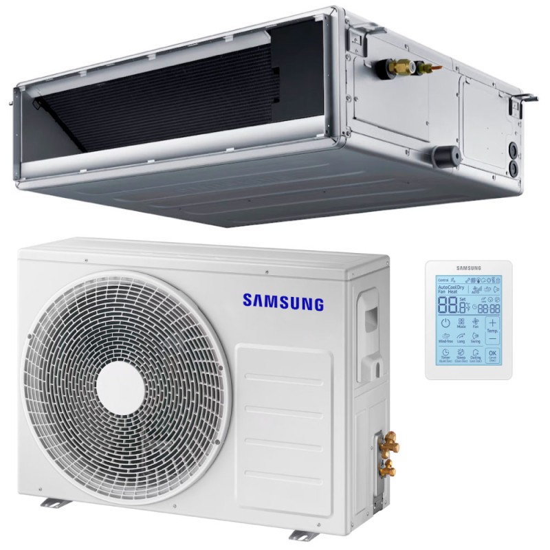 Samsung AC052RNMDKG/EU + AC052RXADKG/EU + MWR-SH11N Sistema canalizzabile inverter R32 5,0 kW AC052RNMDKG/EU + AC052RXADKG/EU + 