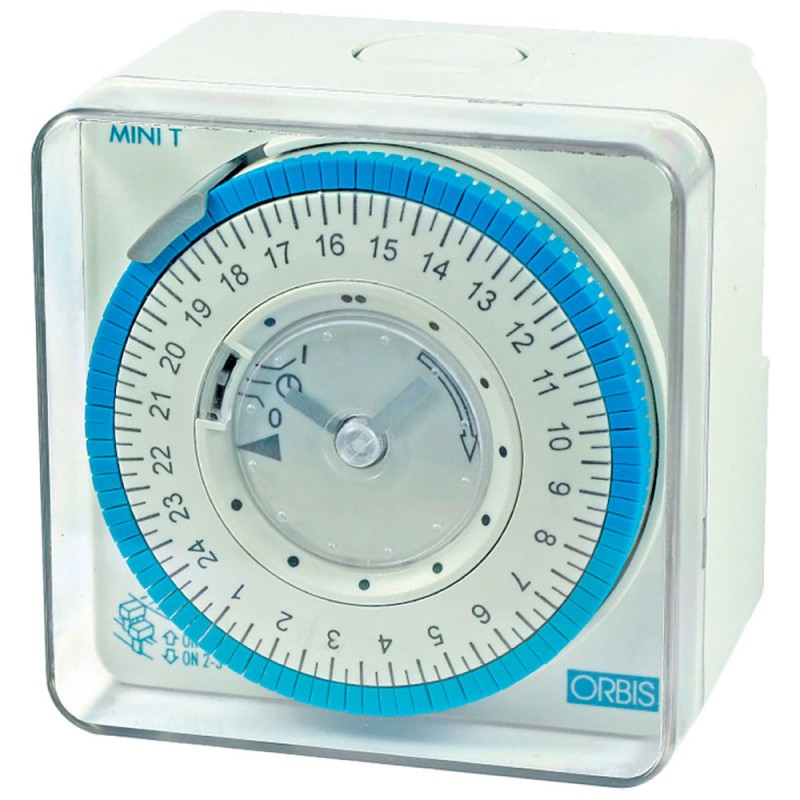 ORBIS OB251232 MINI T-QRD interruttore orario elettromeccanico 230V - giornaliero con riserva 100 ore OB251232 1