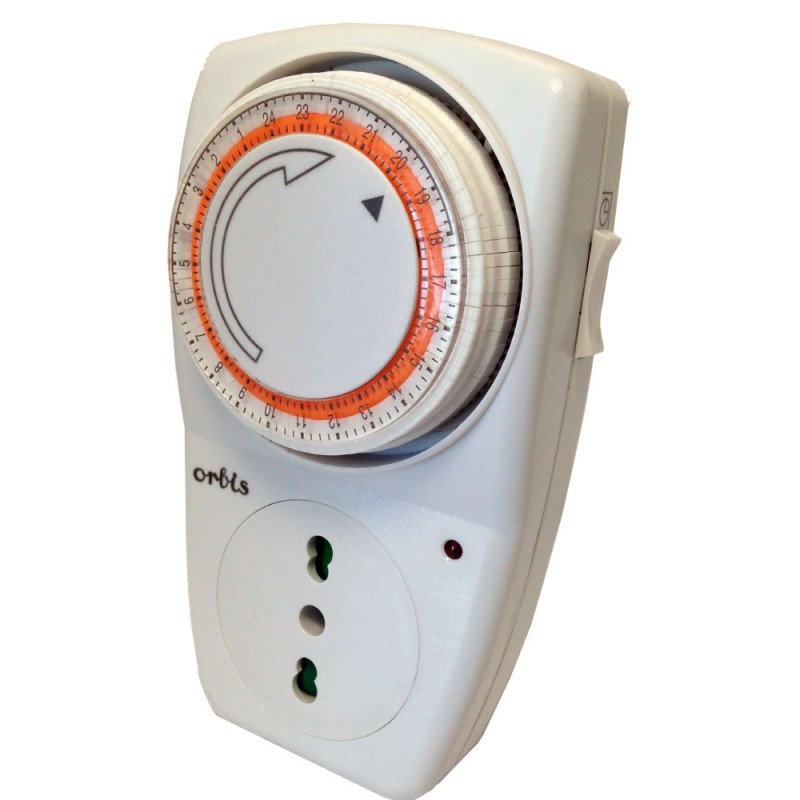 ORBIS OB163032 ISI D interruttore orario a spina 16A - presa Bipasso 230V OB163032 1