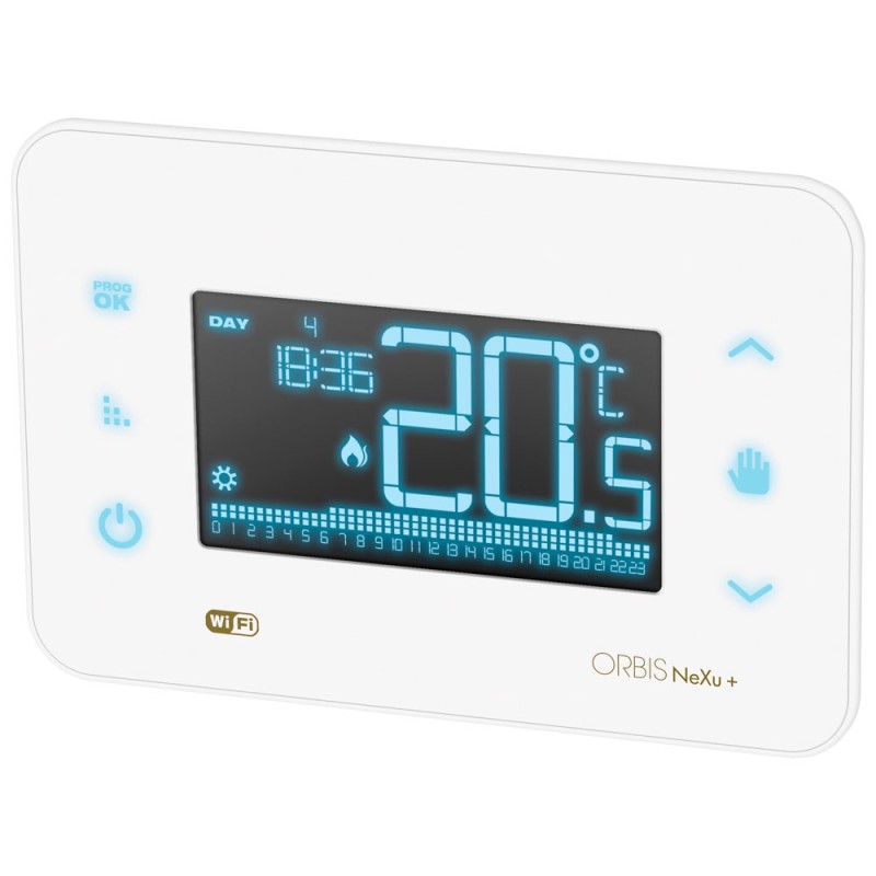 ORBIS OB327500 NEXU+ IN WiFi Bianco cronotermostato digitale da incasso 230V OB327500 1