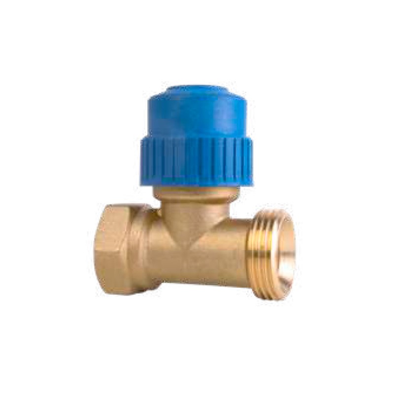 MUT 7.010.00028 Valvola 2 vie F2V-NO 1/2" F x 3/4" M per radiatori e fan-coil 7.010.00028 1