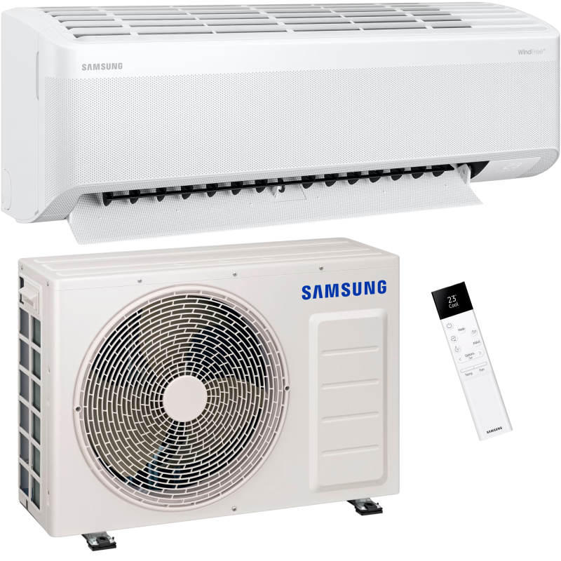 Climatizzatore Monosplit Samsung WindFree™ Elite Wi-Fi 12000 Btu R-32 AR70F12C1AWNEU + AR70F12C1AWXEU 1