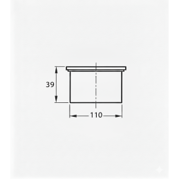 Tappo di chiusura ad innesto DN 50 mm lunghezza 34,0 mm - BAMPI BMO050000 BMO050000 2