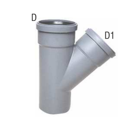 Braga HTEA 45° per scarico idrico Ø40/32 mm - BAMPI BEA040345 BEA040345 1