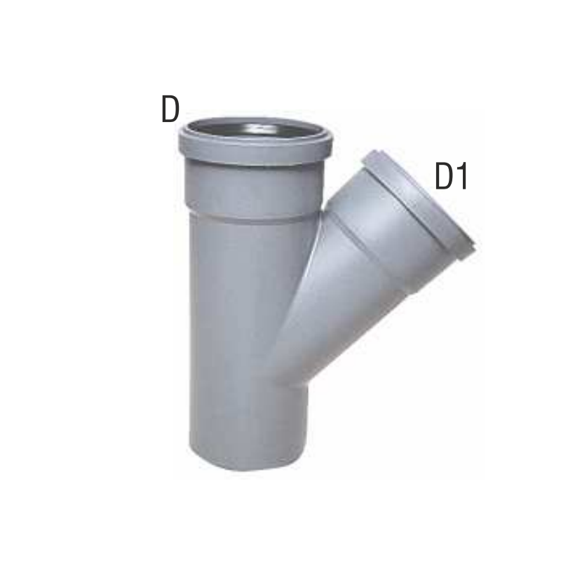 Braga HTEA 45° per scarico idrico Ø40/32 mm - BAMPI BEA040345 BEA040345 1