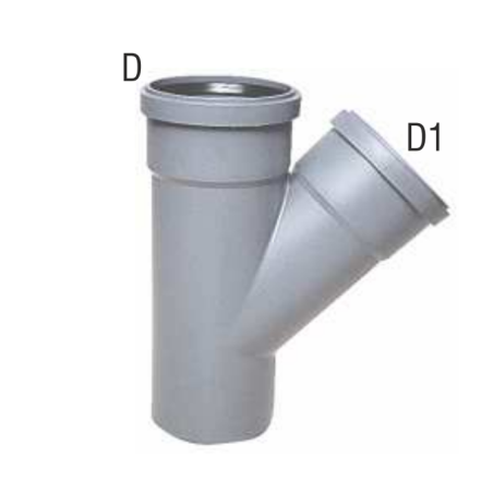 Braga HTEA 45° per scarico idrico Ø40/32 mm - BAMPI BEA040345 BEA040345 1