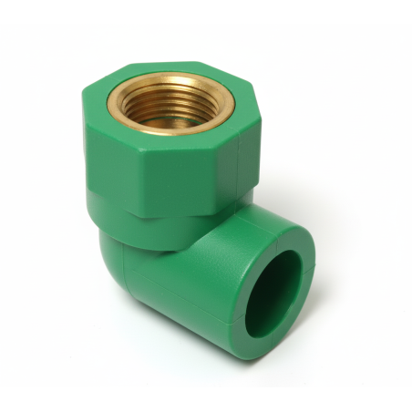 Gomito filettato femmina a 90° Ø25 mm con filetto 1/2 pollice - BAMPI VGF25010 VGF25010 1