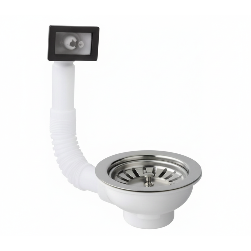 Piletta per lavello con troppo pieno rettangolare Ø80 mm - BAMPI SI506331 SI506331 1