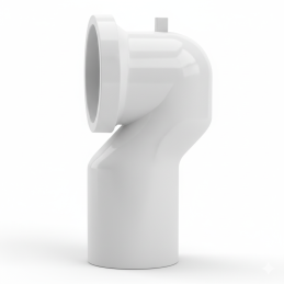 Curva WC a "collo di cigno" BTW 90° Ø 110 mm in PP bianco - BAMPI BCURWC11 BCURWC11 1
