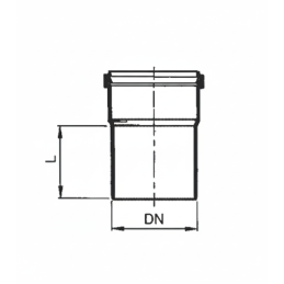 Raccordo in PVC di passaggio PVC/PP con guarnizione DN 100/90 - BAMPI BPV100090 BPV100090 3
