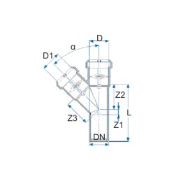 Braga ridotta USEA fonoassorbente in PP nero ad angolo 45° DN 125/110 - BAMPI US121145 US121145 3