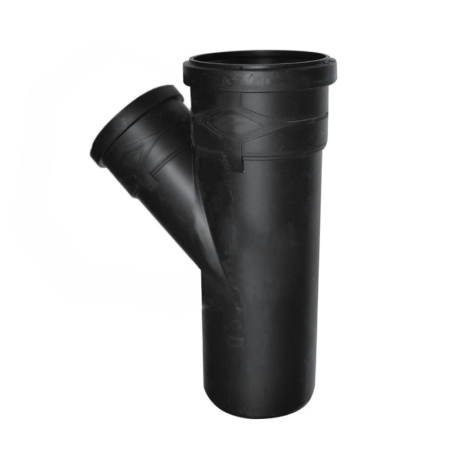 Braga ridotta USEA fonoassorbente in PP nero ad angolo 45° DN 160/110 - BAMPI US161145 US161145 1
