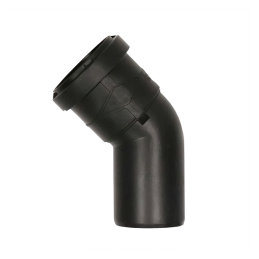 Curva USB fonoassorbente in PP nero ad angolo 45° DN 75 - BAMPI US070045 US070045 1