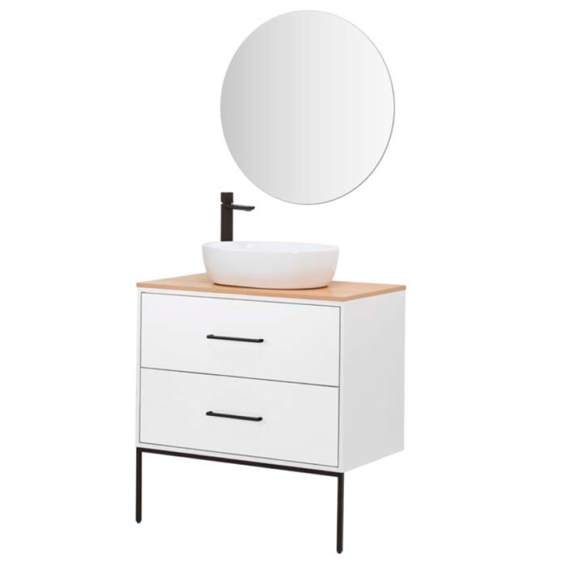Venus Mobile Bagno Sospeso 80cm Bianco Opaco - Feridras 900393 900393 1