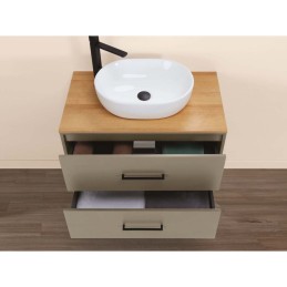 Venus Mobile Bagno Sospeso 80cm Tortora - Feridras 900391 900391 4