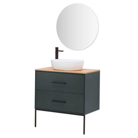 Venus Mobile Bagno Sospeso 80cm Verde Petrolio - Feridras 900390 900390 1