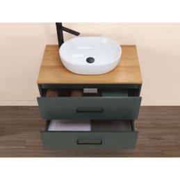 Venus Mobile Bagno Sospeso 80cm Verde Petrolio - Feridras 900390 900390 4
