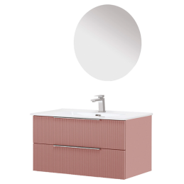 Burano Mobile Bagno Sospeso 100cm Rosa - Feridras 900424 900424 1