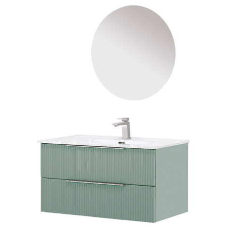 Burano Mobile Bagno Sospeso 100cm Verde - Feridras 900425 900425 1