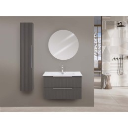 Burano Mobile Bagno Sospeso 80cm Grigio - Feridras 900420 900420 2