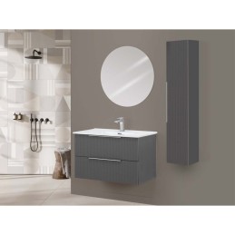 Burano Mobile Bagno Sospeso 80cm Grigio - Feridras 900420 900420 3