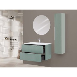 Burano Mobile Bagno Sospeso 80cm Verde - Feridras 900422 900422 4