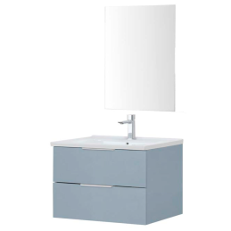 Rialto Mobile Bagno Sospeso 80cm Azzurro Polvere - Feridras 900406 900406 1