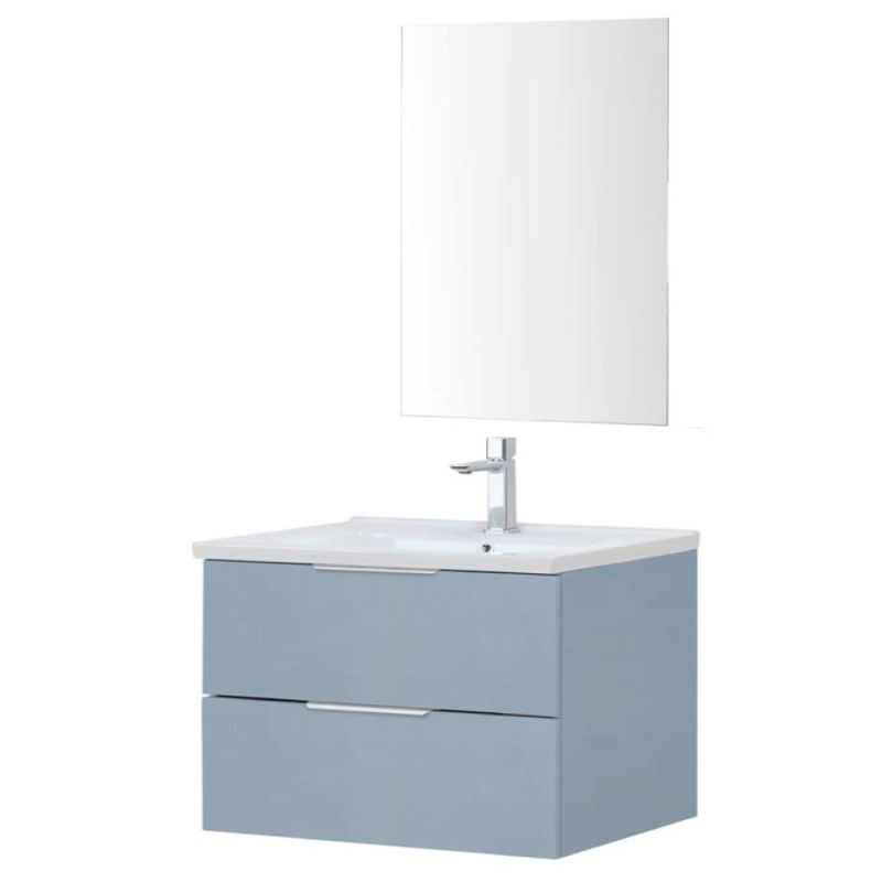 Rialto Mobile Bagno Sospeso 80cm Azzurro Polvere - Feridras 900406 900406 1
