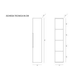 Rialto Pensile Bagno Sospeso 150cm Rovere - Feridras 900412 900412 2