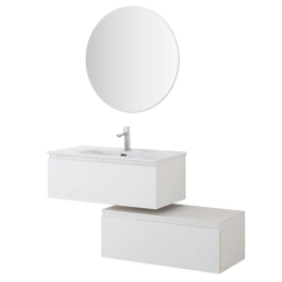 Light Mobile Bagno Sospeso 90cm Bianco - Feridras 900501 900501 1