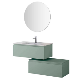 Light Mobile Bagno Sospeso 90cm Verde - Feridras 900504 900504 1
