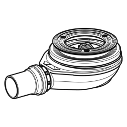 Sifone doccia Geberit d90 altezza chiusura idraulica 30 mm - Geberit 150.581.00.1 150.581.00.1 2