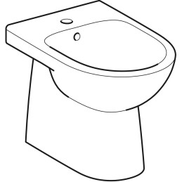 Selnova bidet a pavimento a filo parete - Geberit 500.289.01.7 500.289.01.7 2